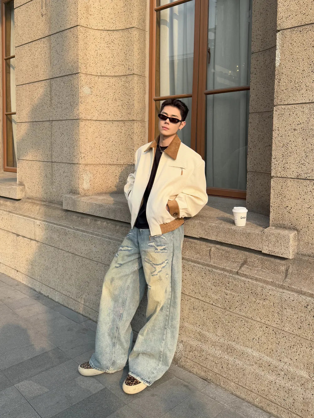 DBW Doublewin Corduroy Color-Block Jacket