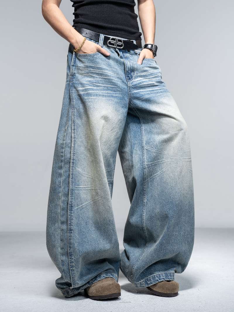 DBW Doublewin Whisker Wash Deconstructed Jeans