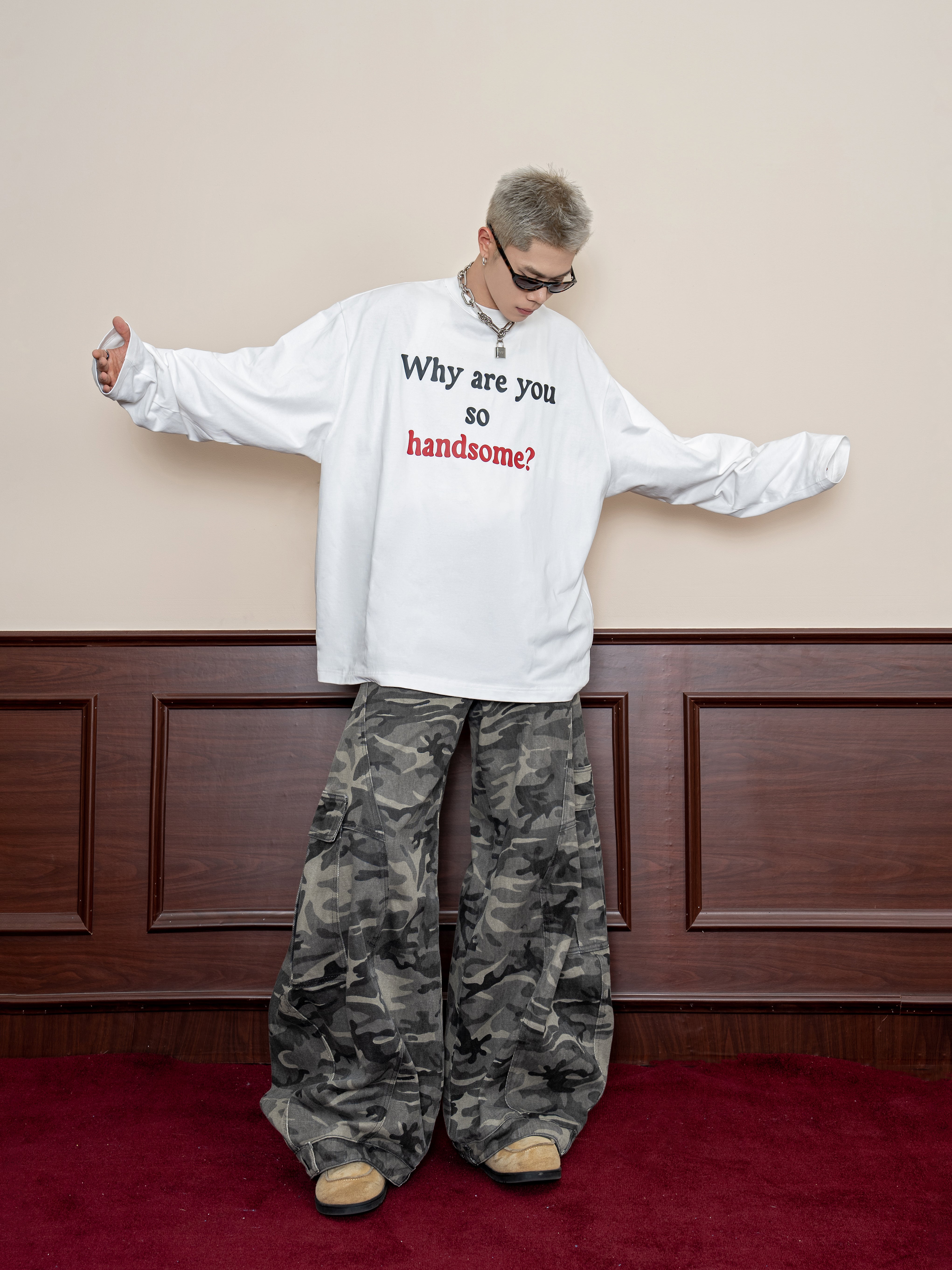 DBW Doublewin Why are you so handsome Long Sleeve T-Shirt