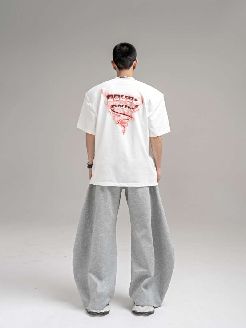 DBW Doublewin Thick Drawstring Wide-Leg Scimitar Sweatpants