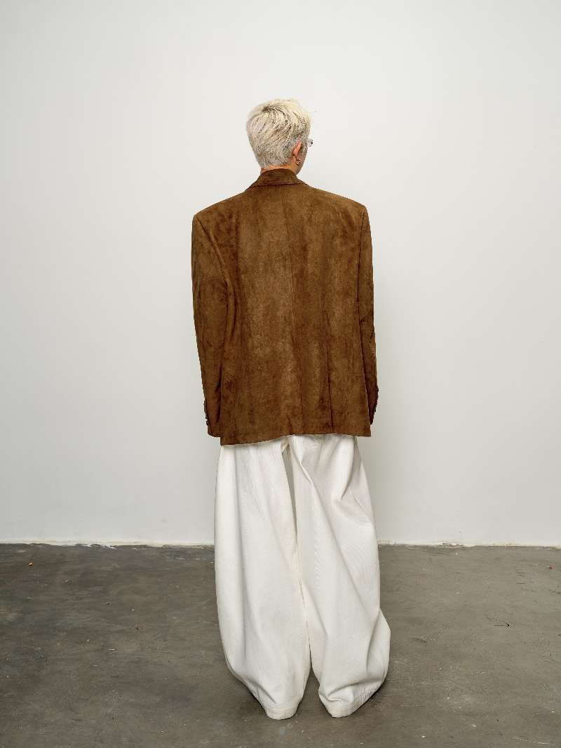 DBW Doublewin Vintage Brown Suede Blazer