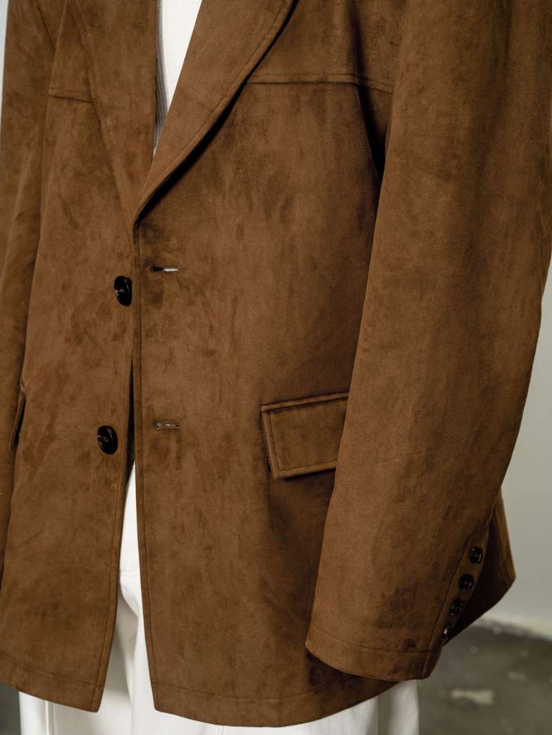 DBW Doublewin Vintage Brown Suede Blazer