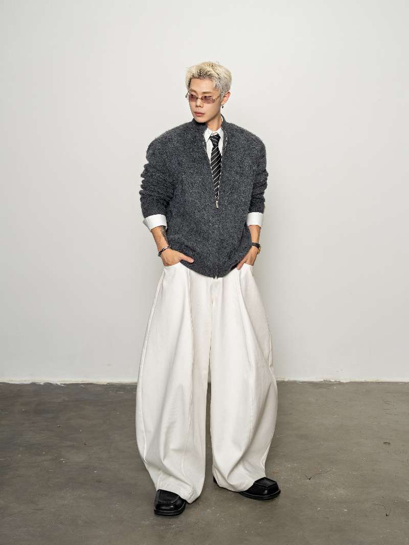 DBW Doublewin Brushed Wool Knit Cardigan