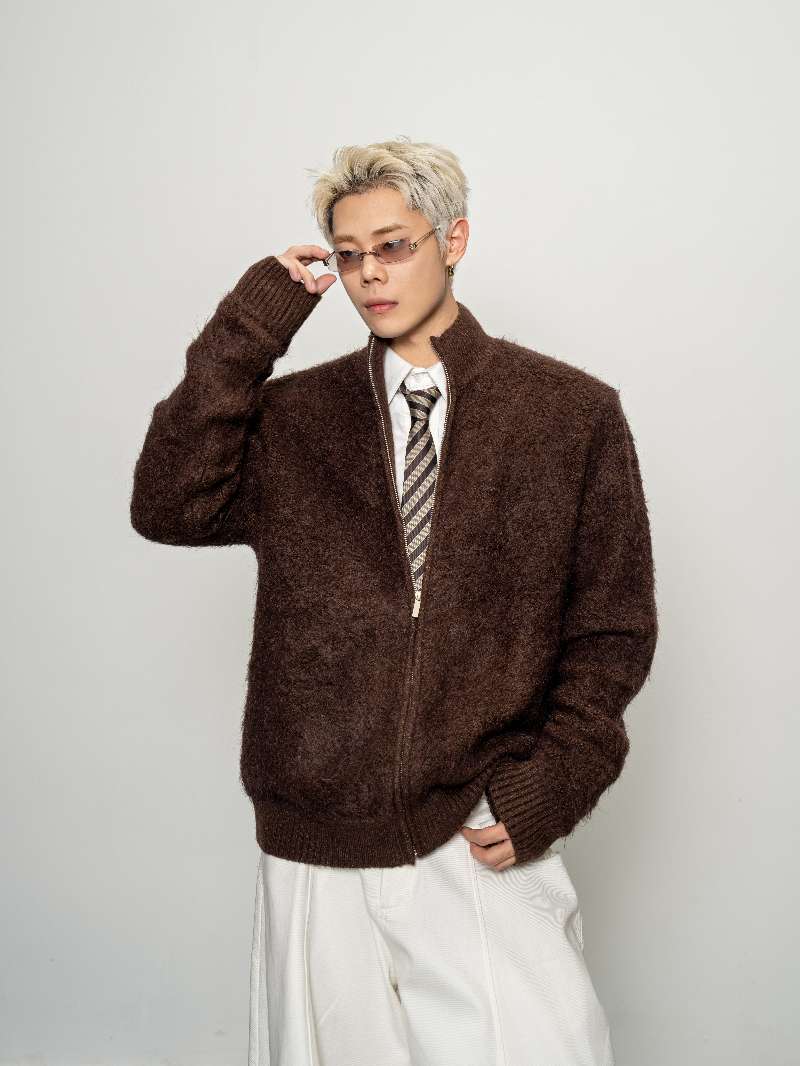 DBW Doublewin Brushed Wool Knit Cardigan