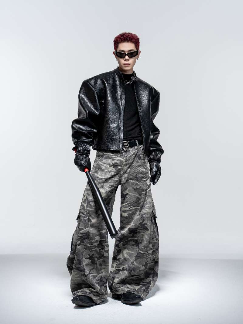 DBW Doublewin Ultra-Rigid Heavyweight Leather Jacket