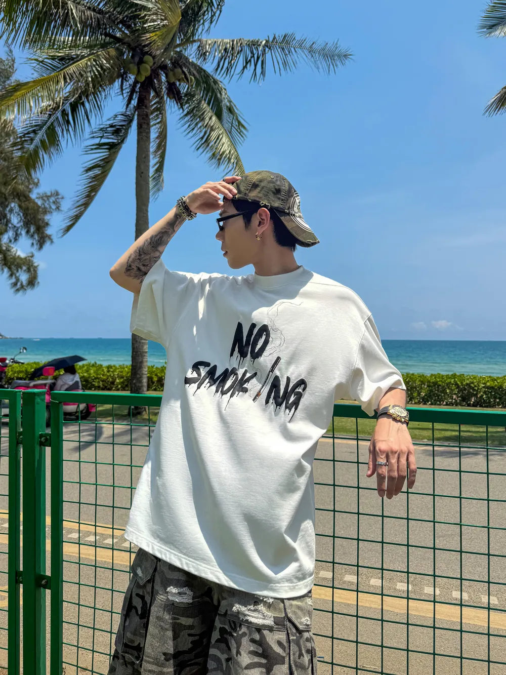 DBW Doublewin NO SMOKING Print T-Shirt