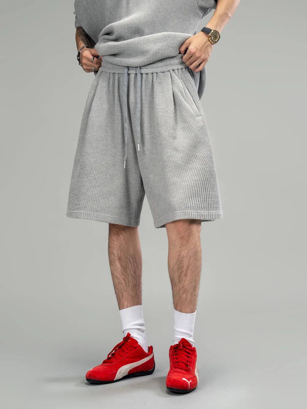 DBW Doublewin Heather Blend Casual Shorts