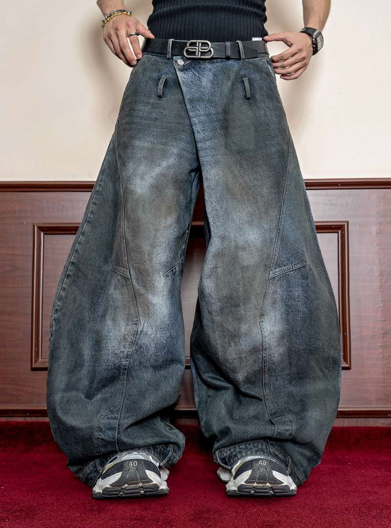 DBW Doublewin Reverse Waistband  Vintage Wash Denim Jeans
