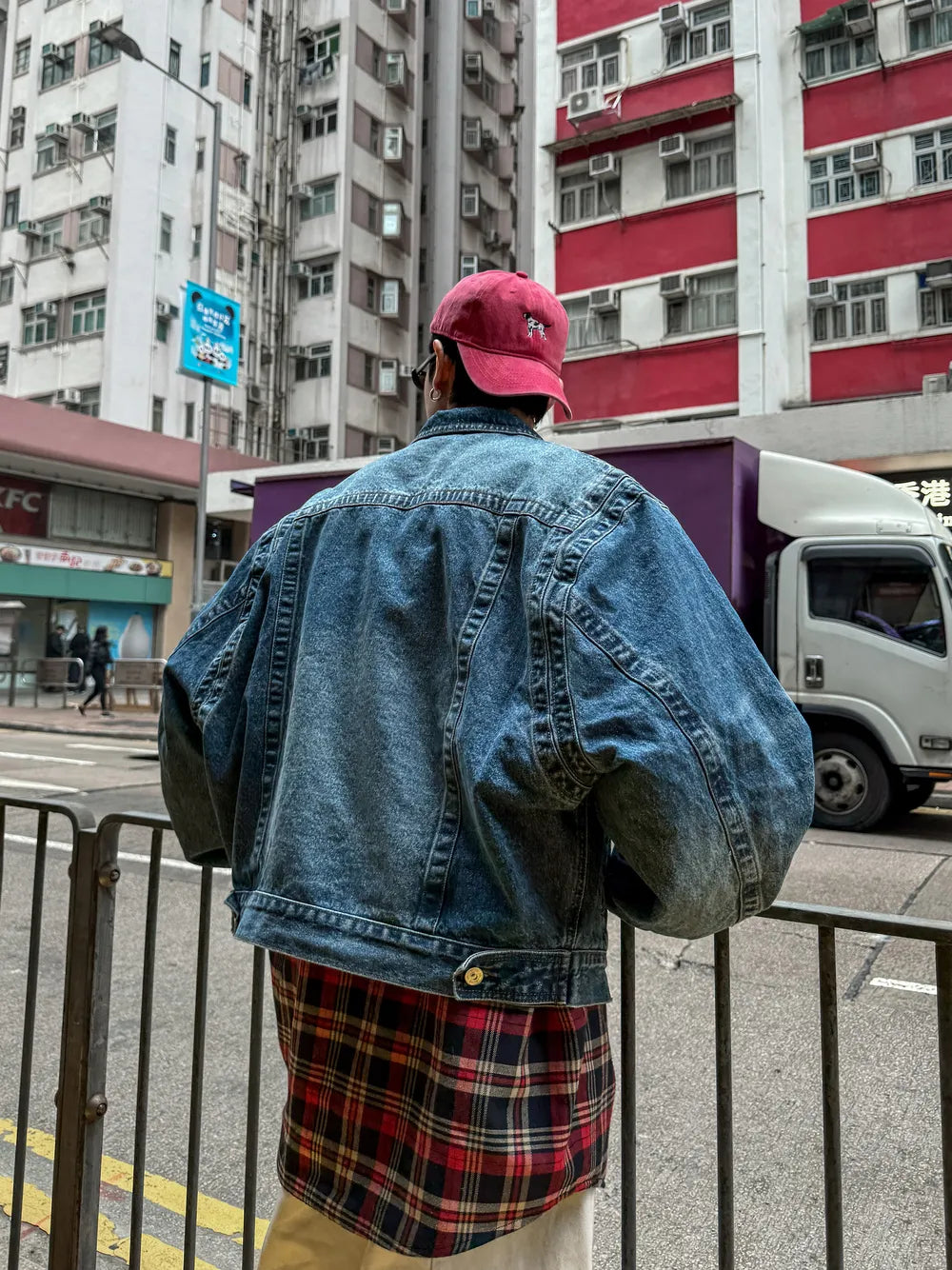 DBW Doublewin Notch Lapel Patchwork Denim Jacket