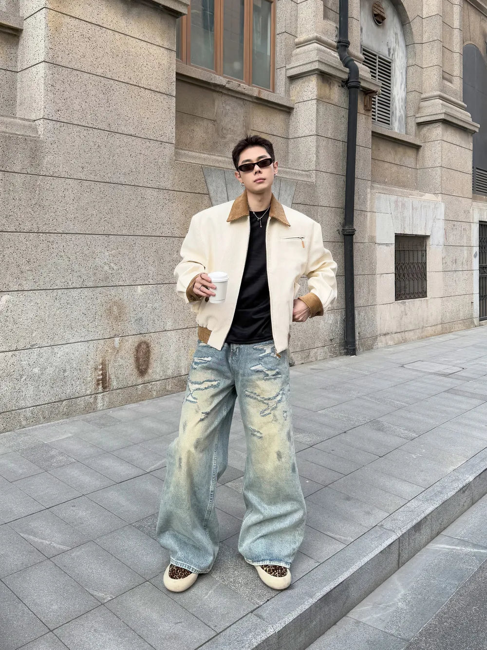 DBW Doublewin Corduroy Color-Block Jacket