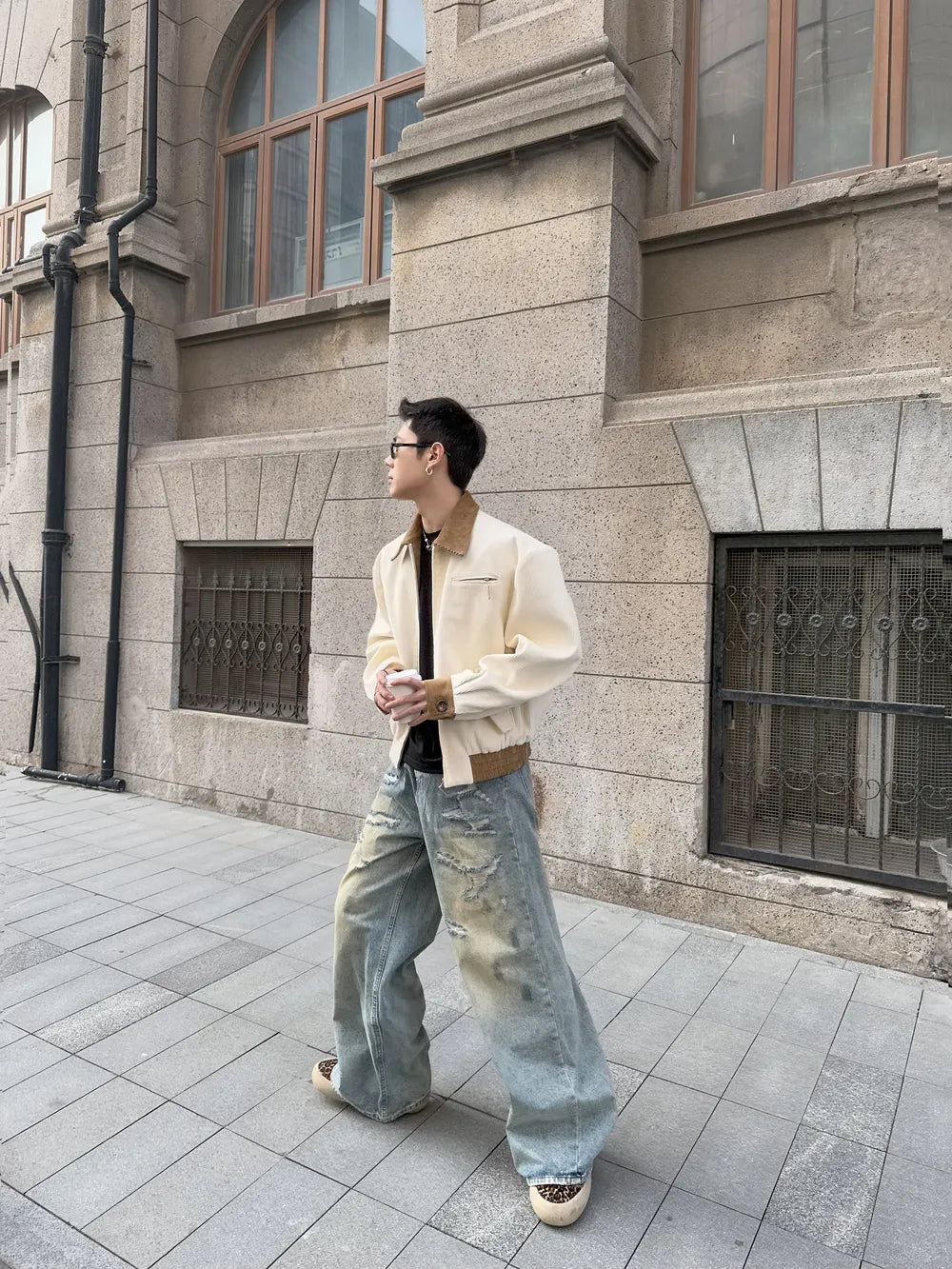 DBW Doublewin Corduroy Color-Block Jacket