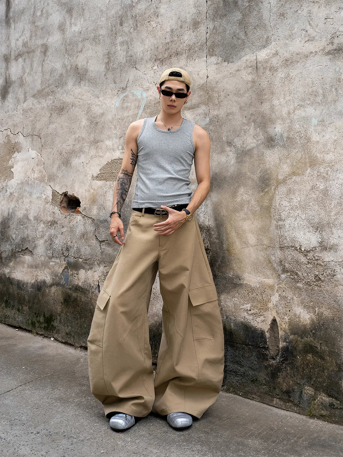 DBW Doublewin Utility Pants with Large Pockets and Scimitar Hem