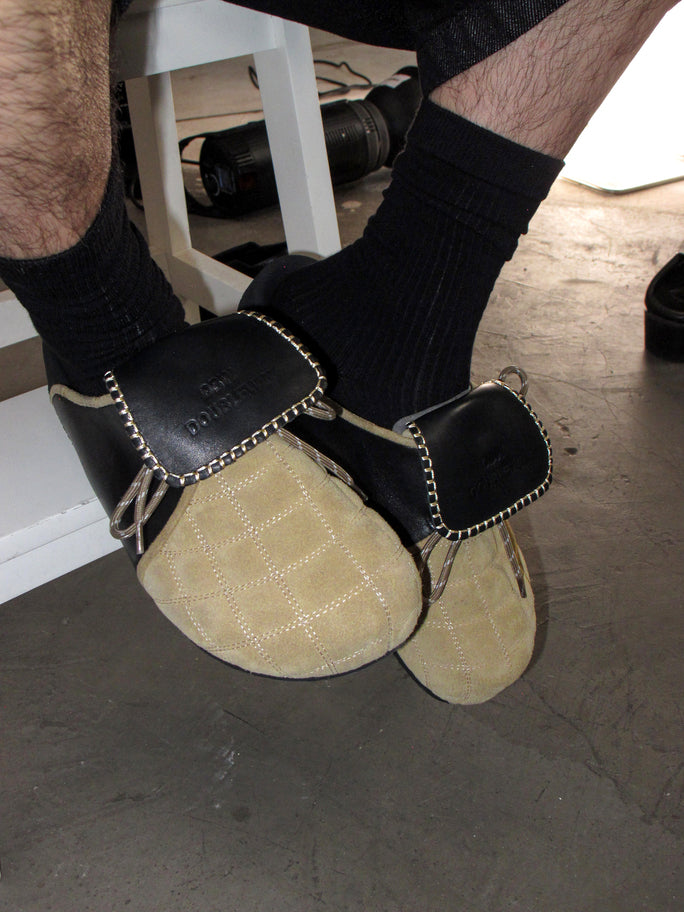 DBW Doublewin Checkered Color-Block Birkenstocks