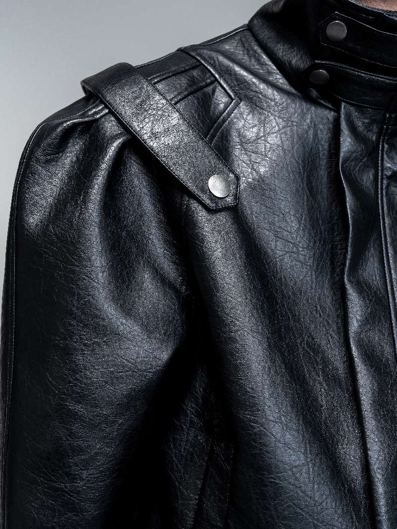 DBW Doublewin High Street Double Pleat Leather Jacket