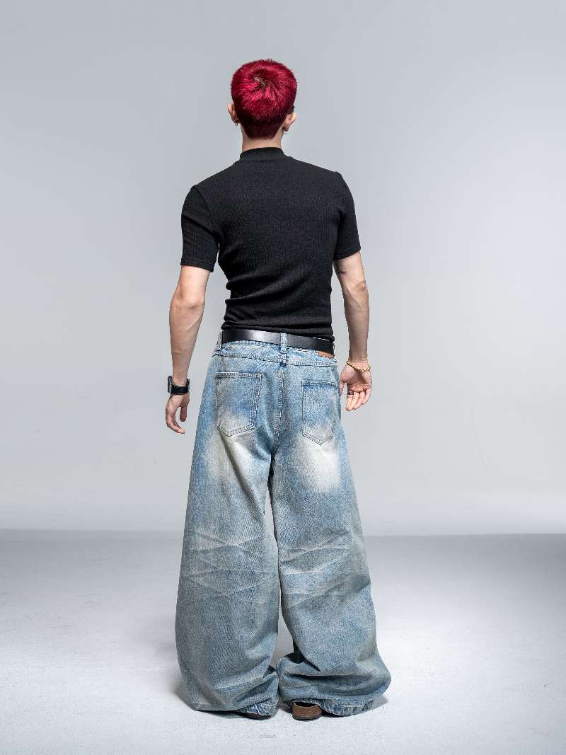 DBW Doublewin Whisker Wash Deconstructed Jeans