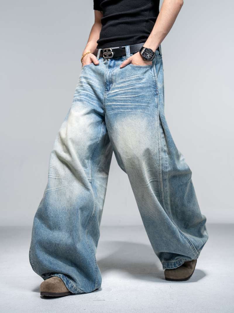 DBW Doublewin Whisker Wash Deconstructed Jeans