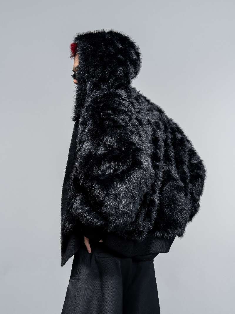 DBW Doublewin Reversible Faux Fox Fur Hoodie