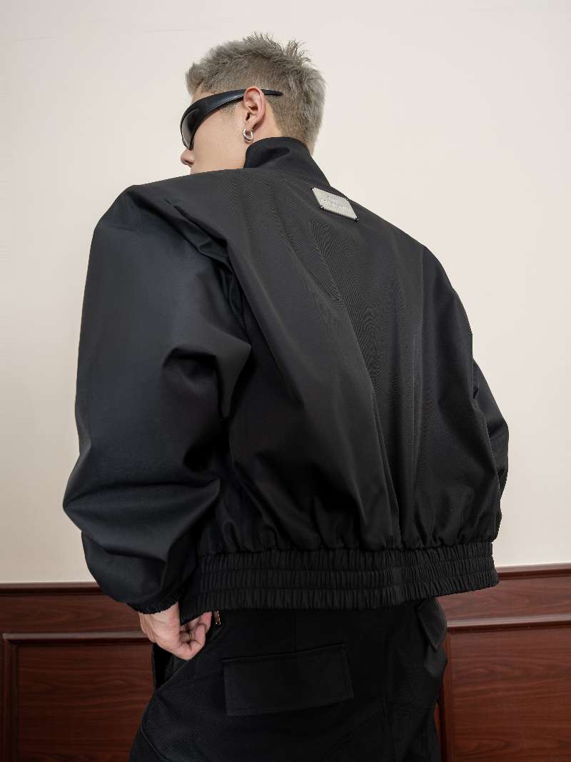 DBW Doublewin Black Notch Lapel Structured Jacket