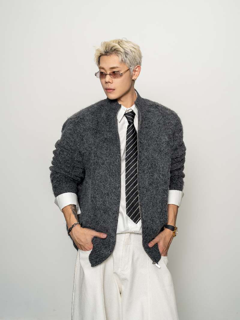 DBW Doublewin Brushed Wool Knit Cardigan