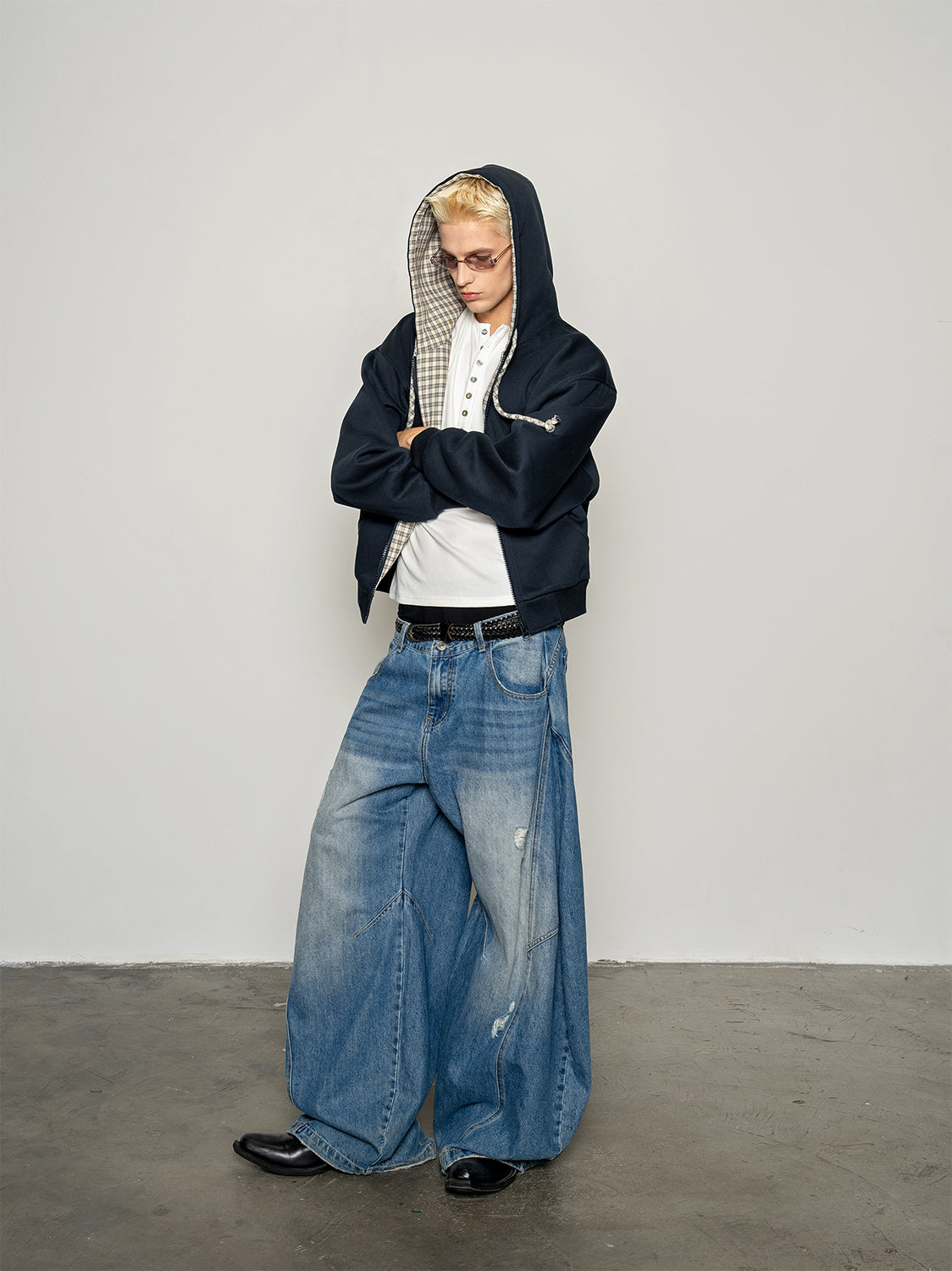 DBW Doublewin Heavyweight Checkered Vintage Hooded