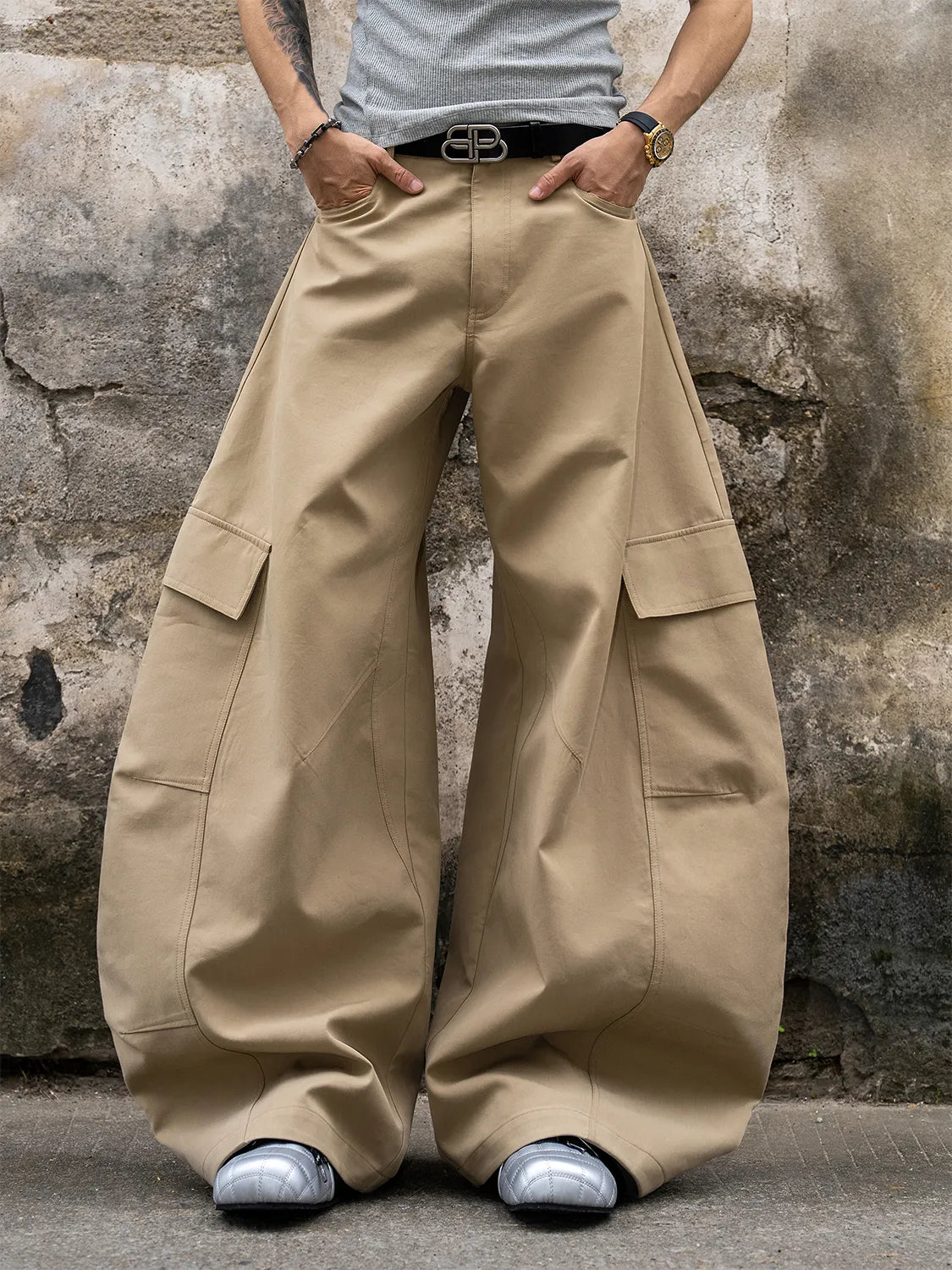 DBW Doublewin Utility Pants with Large Pockets and Scimitar Hem