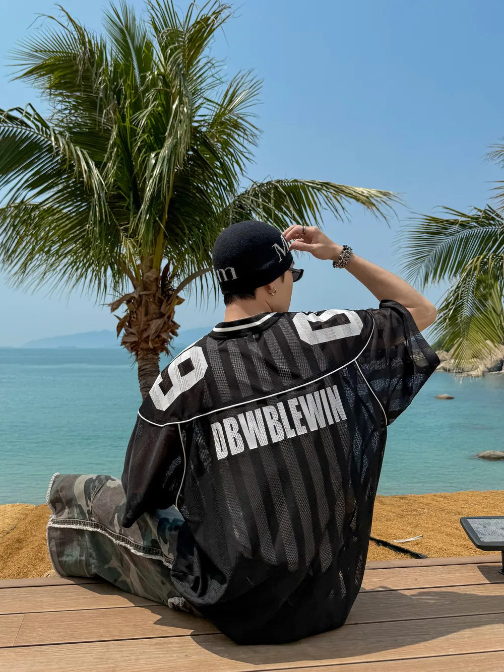 DBW Doublewin Mesh Print Baseball Tee