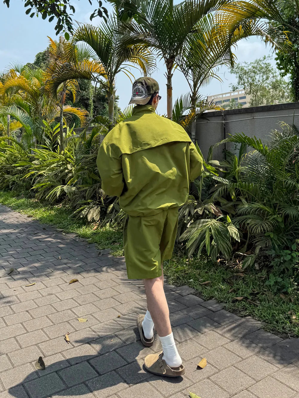 DBW Doublewin Panel Color-Block Sun Protection Set(green)