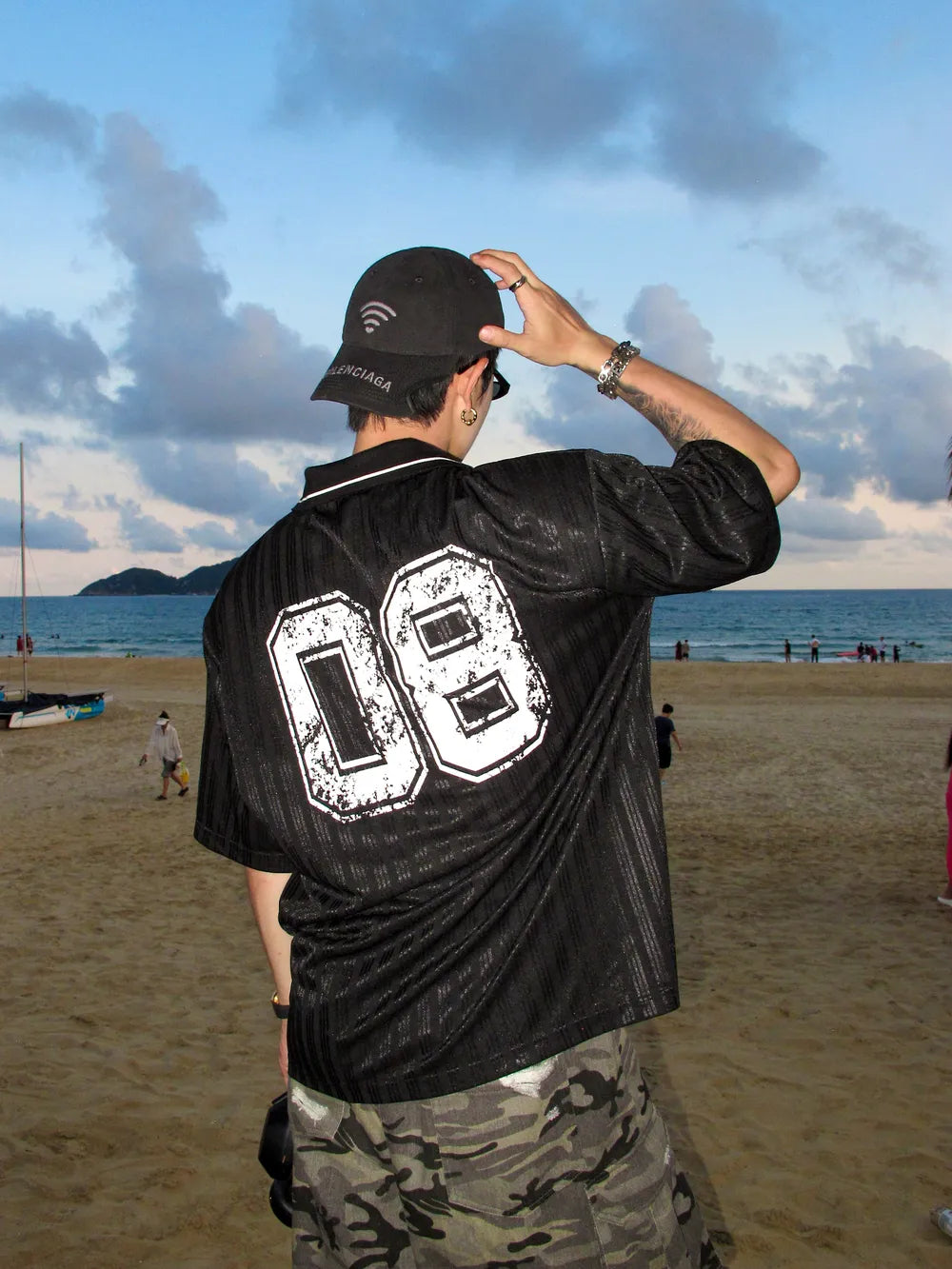 DBW Doublewin Color-Block Rib Collar Baseball Shirt