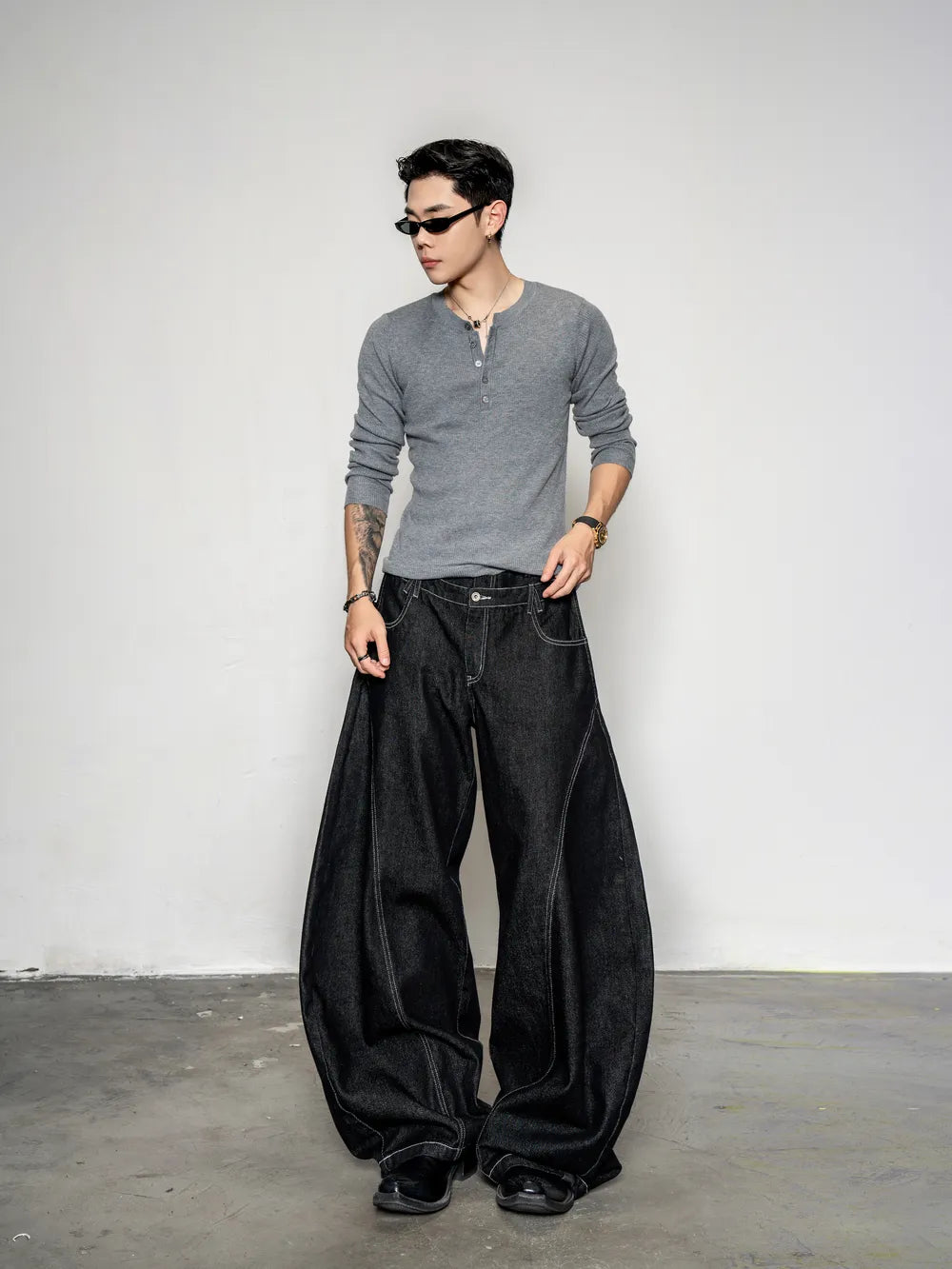 DBW Doublewin Slim Fit Henley Shirt