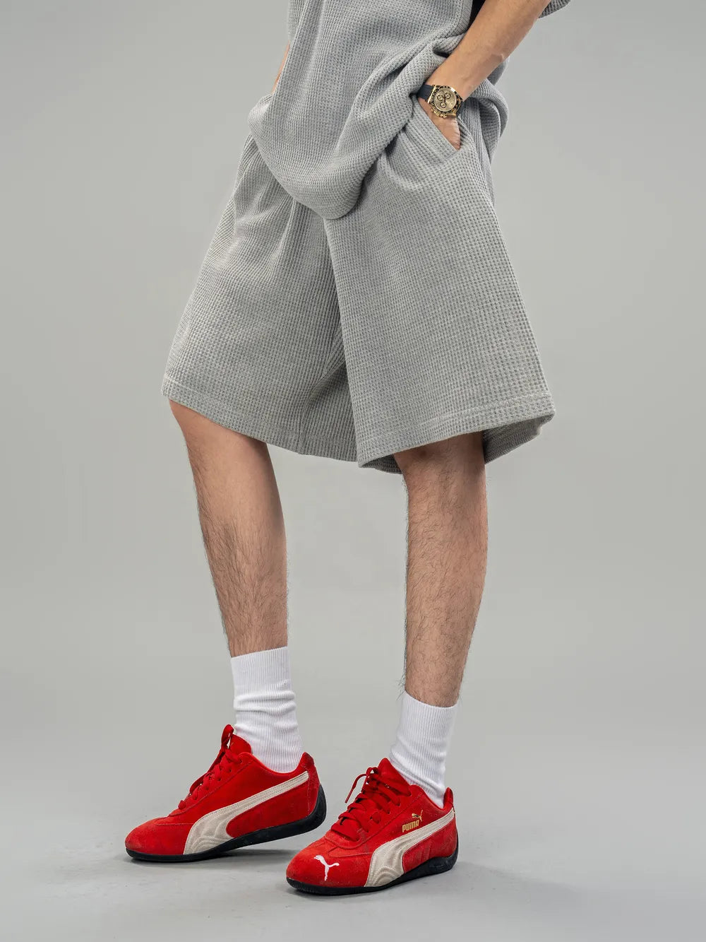 DBW Doublewin Heather Blend Casual Shorts
