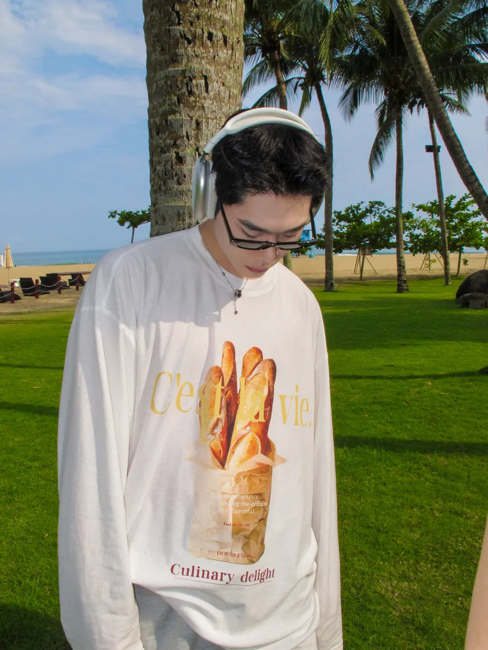 DBW Doublewin Cest la vie.Oversized Long Sleeve T-Shirt