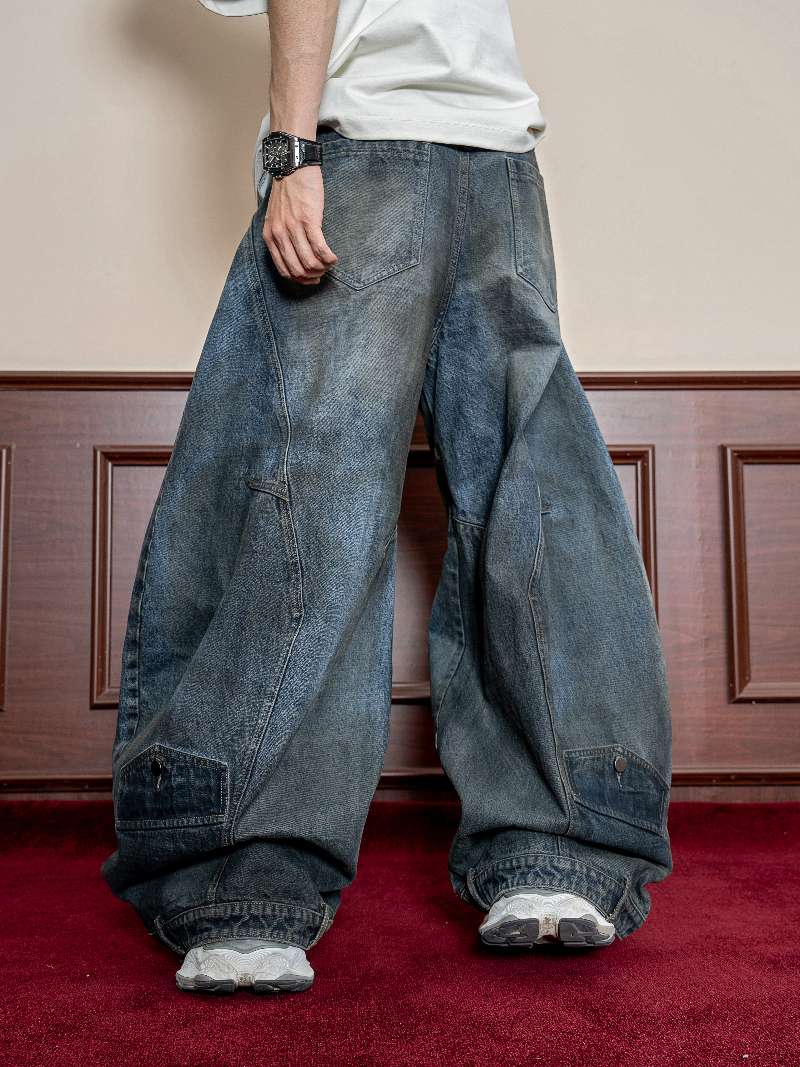 DBW Doublewin Reverse Waistband  Vintage Wash Denim Jeans