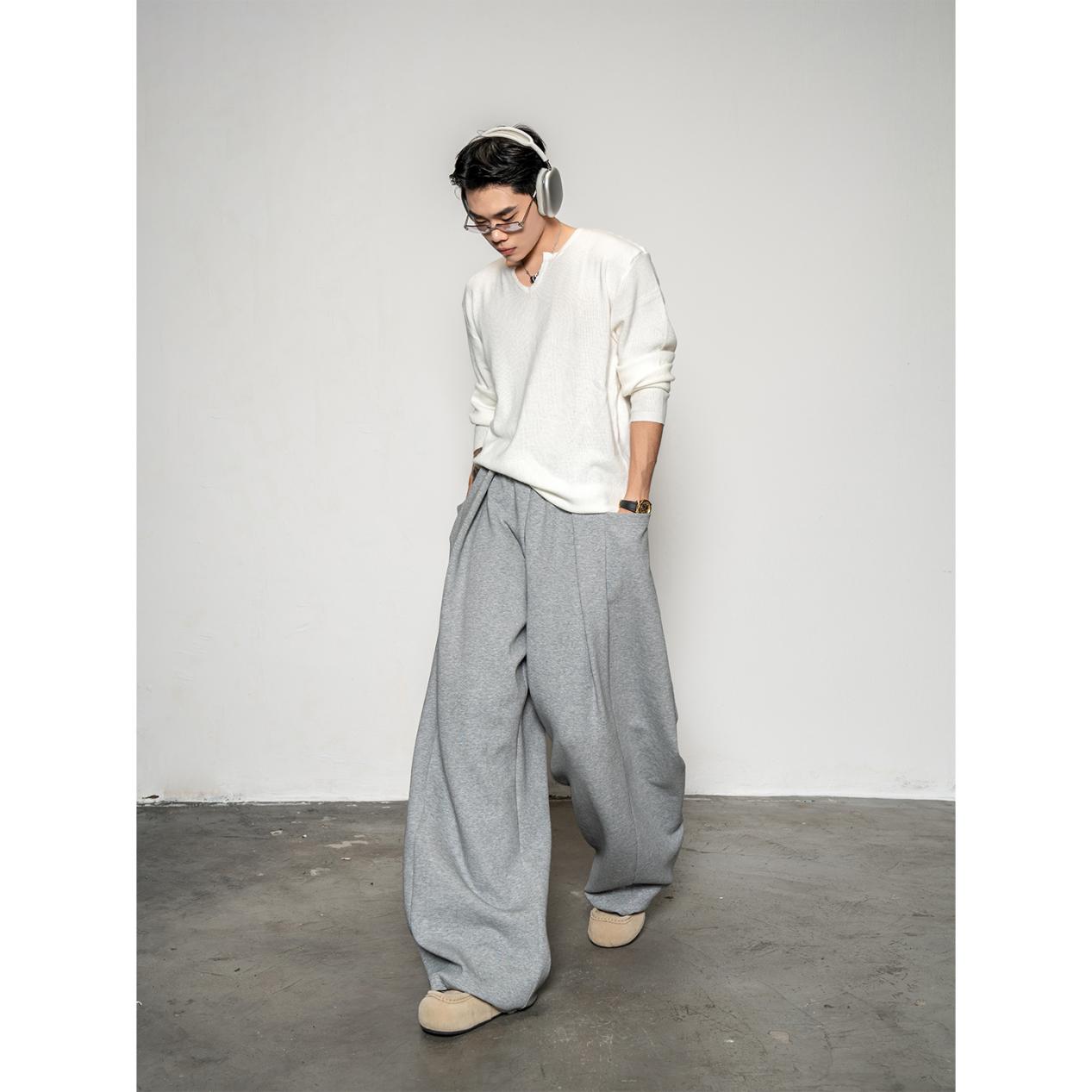DBW Doublewin lazy comfortable V-neck knitted bottoming shirt